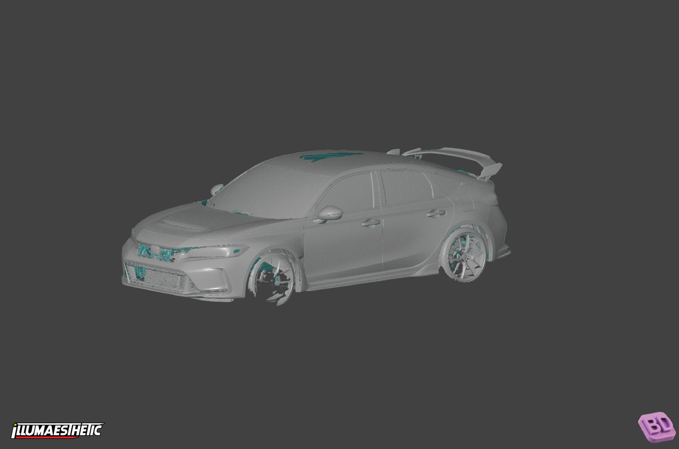 Honda Civic Type R (FL5) 3D Scan Data (2023+)