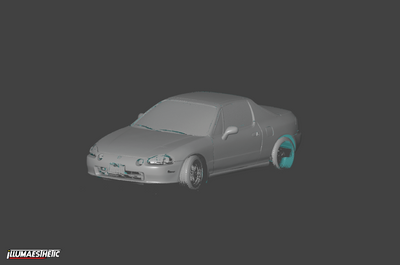 Honda Del Sol 3D Scan Data (1993-1998)